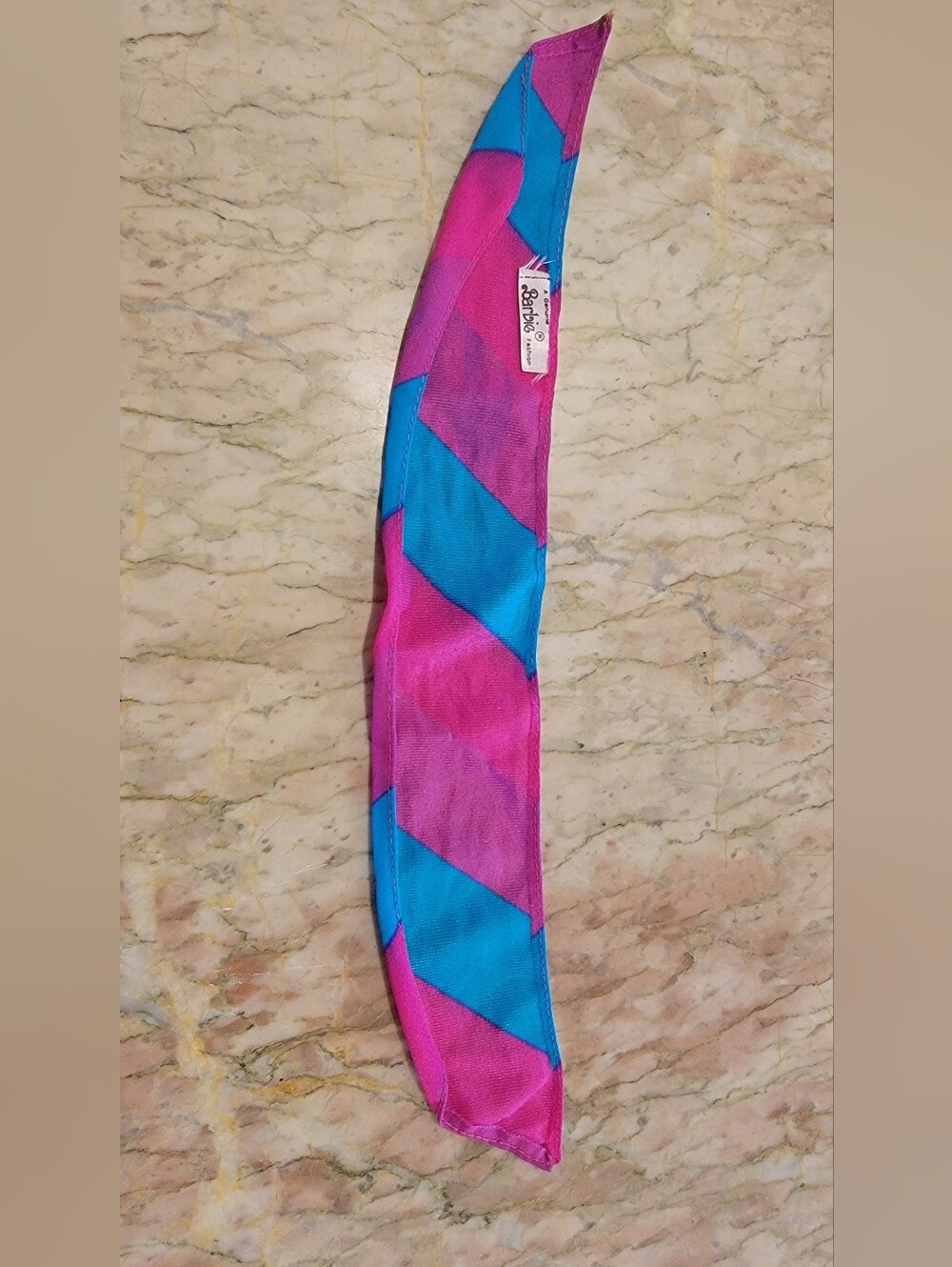 Mattel Barbie Colorblock Pink & Blue Scarf